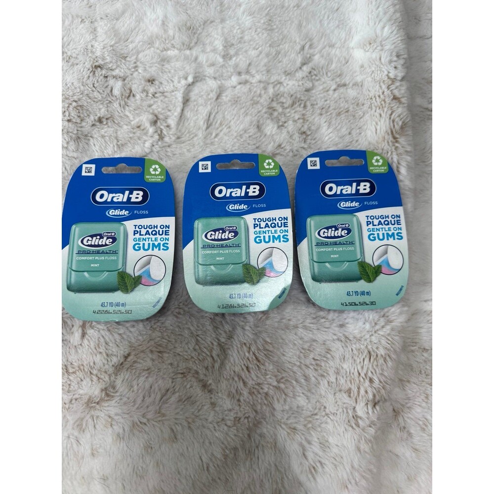 Oral B Glide Pro Health Comfort Plus Dental Floss Mint 43.7 yd Original 3 Pack